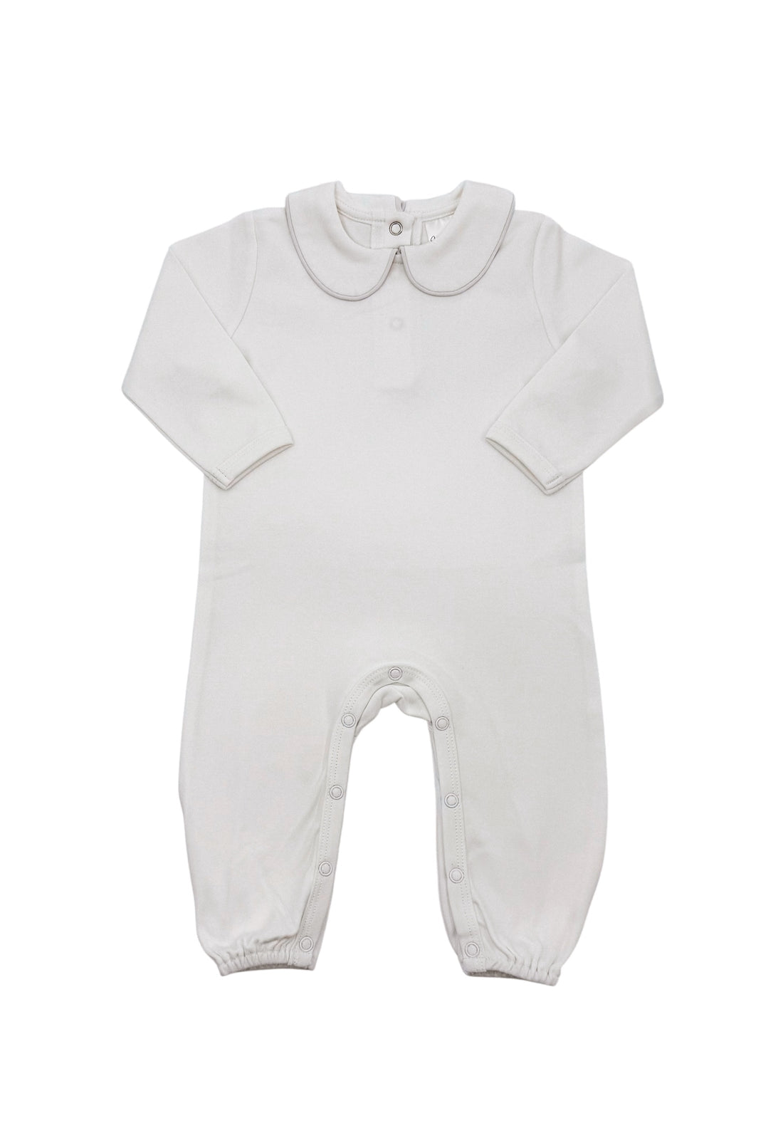 Piped Edge Peter Pan Collar Romper