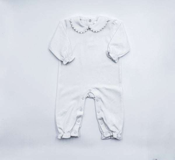 Scallop Peter Pan Collar Romper