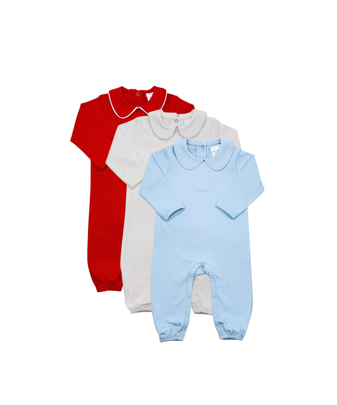 Piped Edge Peter Pan Collar Romper