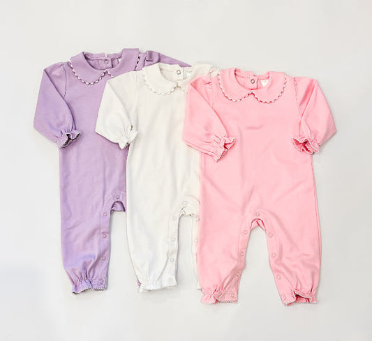 Scallop Peter Pan Collar Romper