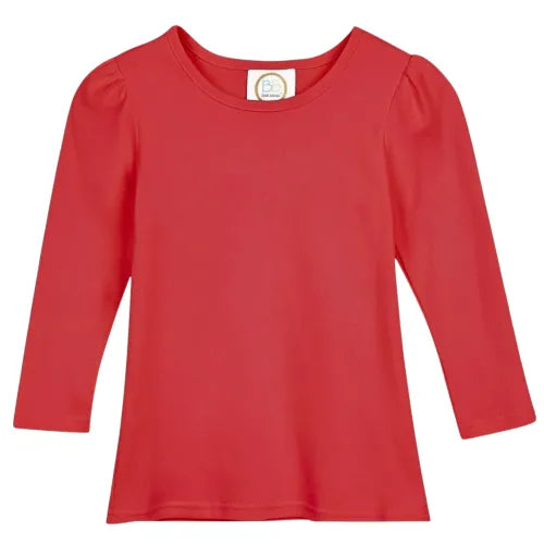 Long Sleeve Puff Shoulder Tee