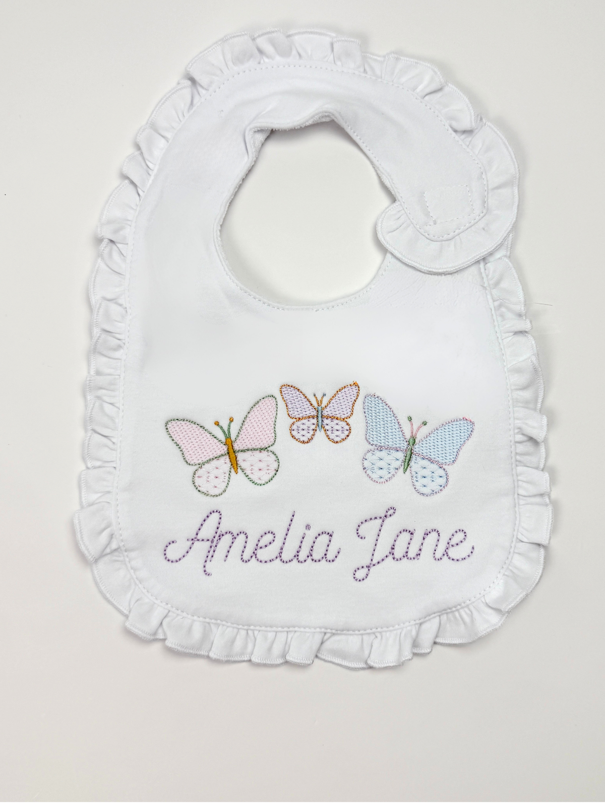 Knit Bib (Ruffle or Plain)