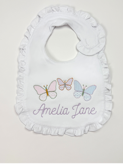 Knit Bib (Ruffle or Plain)