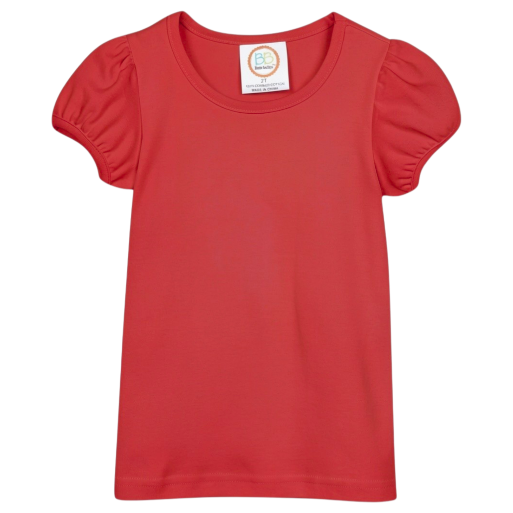Girls Puff Sleeve Tee